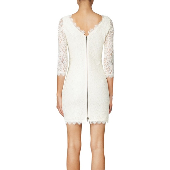 Diane Von Furstenberg stunning Ivory lace dress!! - Picture 3 of 8